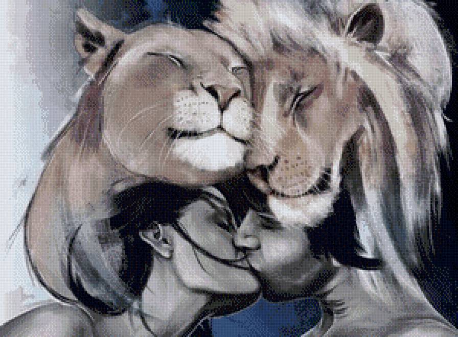 Поцелуй - любовь, пара - предпросмотр