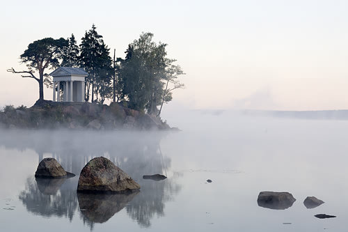 туман - вода, туман, россия, монрепо - оригинал