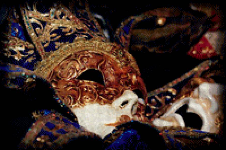 Венецианская маска - венецианские маски, бал-маскарад, маски - предпросмотр