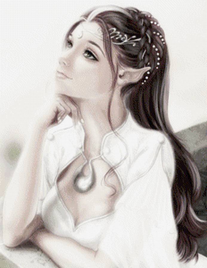 Эльфийка - красавица, фэнтези, девушка - предпросмотр