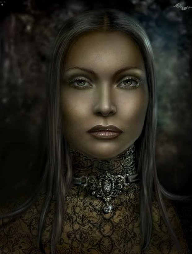 Девушка-загадка - красавица, девушка, фэнтези, дама - оригинал