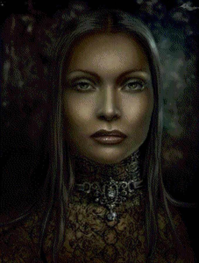 Девушка-загадка - девушка, красавица, дама, фэнтези - предпросмотр