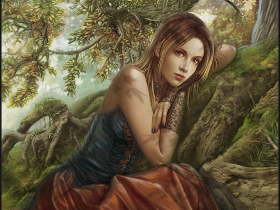 Девушка - девушка, фэнтези, красавица - оригинал