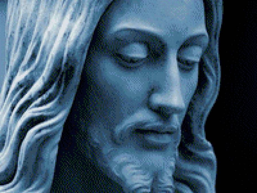 Иисус - иисус бог портрет скульптура - предпросмотр
