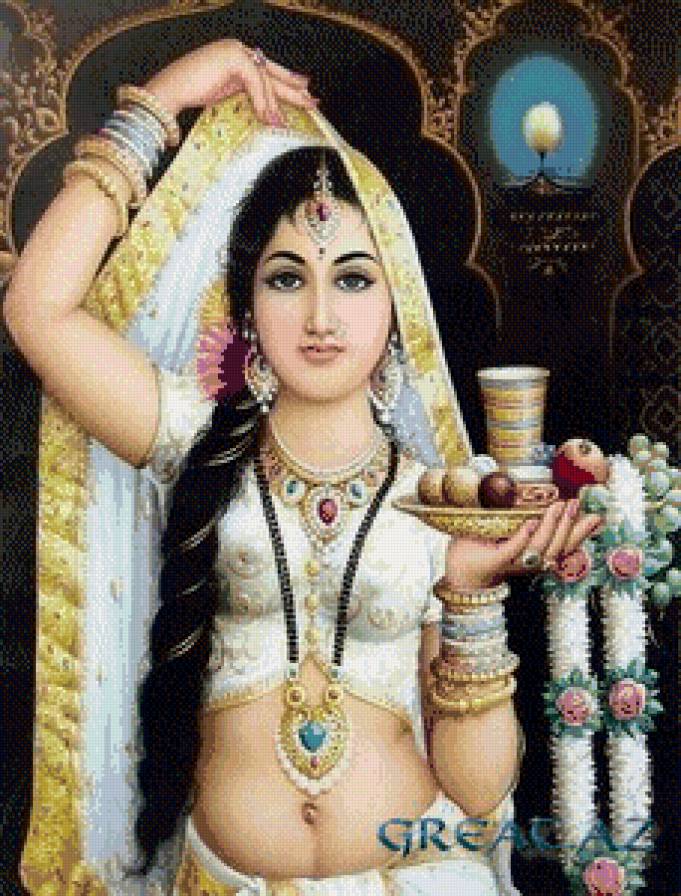 Серия"Индийские мотивы" - индия, девушка, красавица, восток - предпросмотр