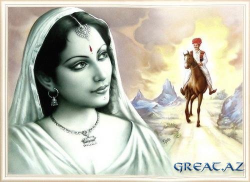 Серия"Индийские мотивы" - восток, индия, красавица, девушка - оригинал