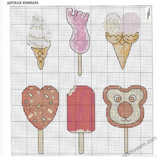 Схема вышивки «мороженое»
