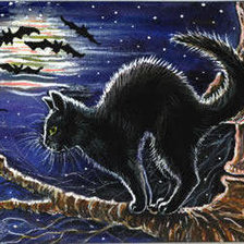 Схема вышивки «сказочный кот»