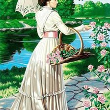 Схема вышивки «у пруда»