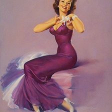 Схема вышивки «мадам»