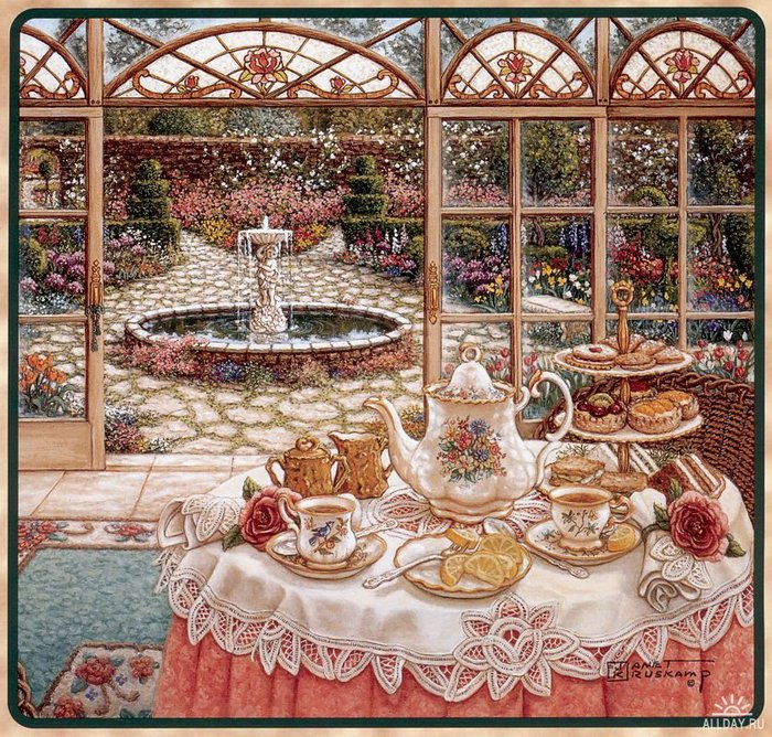 чайная церемония - для кухни - оригинал