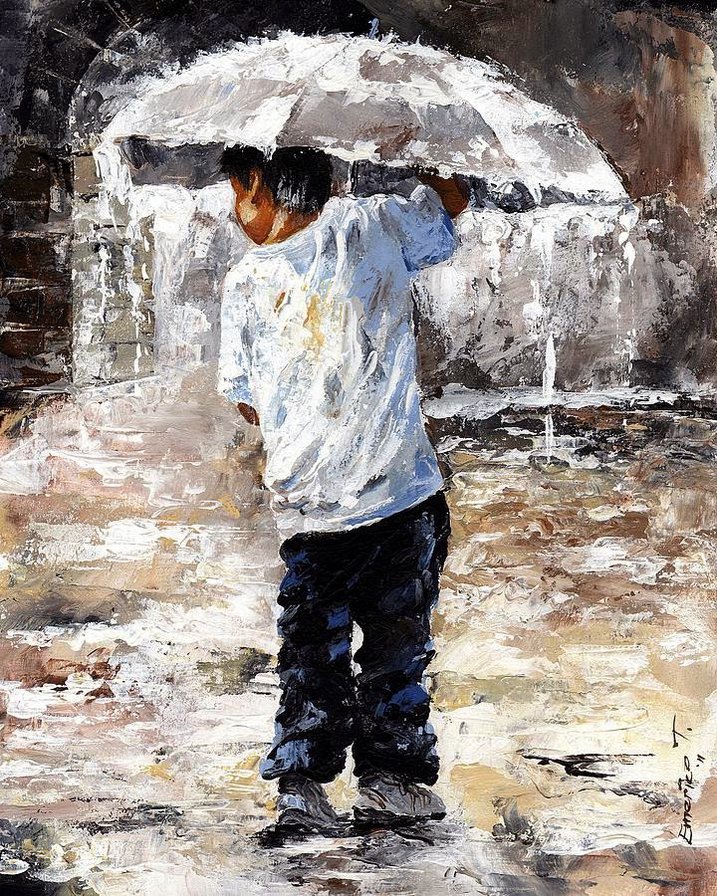 Серия "Под дождем" - оригинал