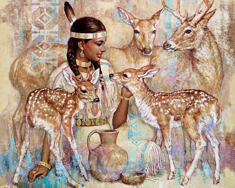 Олененок - оригинал