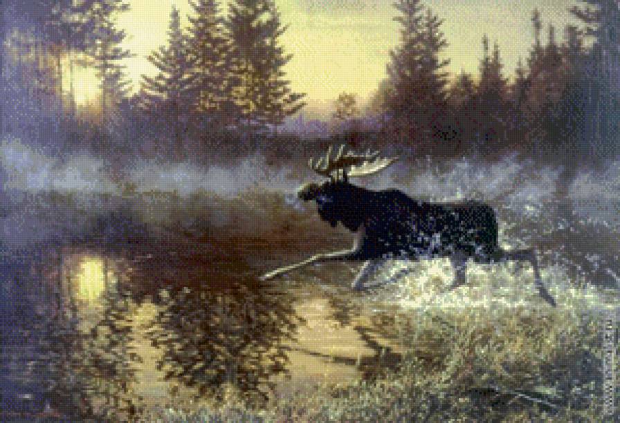 зов соперника - лось, бахтин, живопись - предпросмотр