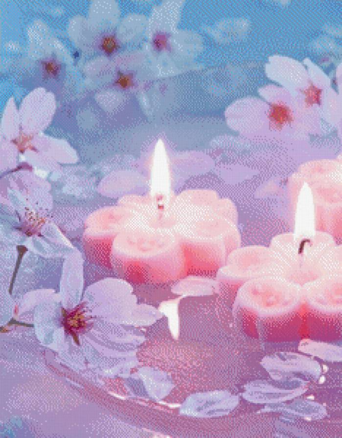 натюрморт со свечами - нежность, свечи - предпросмотр