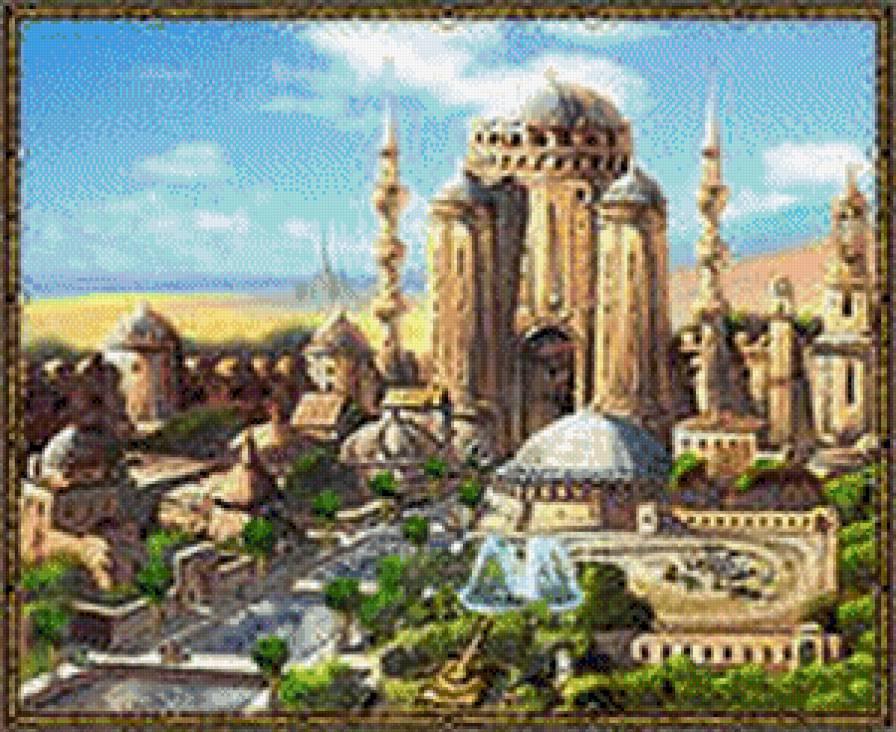 город из восточной сказки - замок, город - предпросмотр