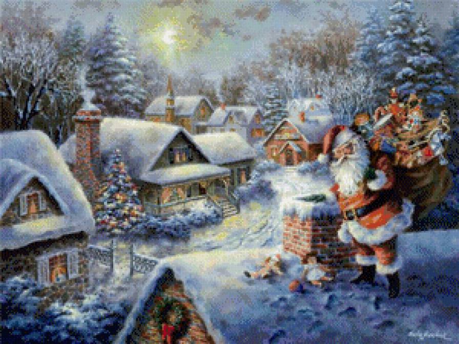 ники боэм 14 санта клаус - праздник, дом, рождество, ники боэм, зима, санта клаус - предпросмотр