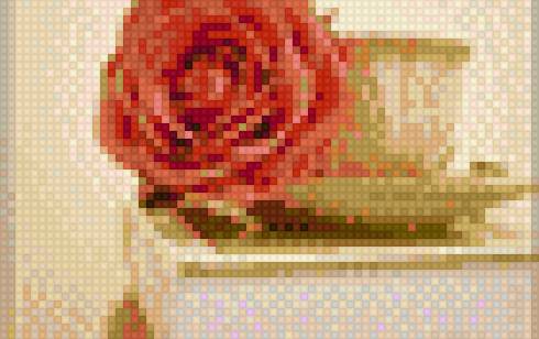 martwa natura - sniadanie, kwiaty - предпросмотр