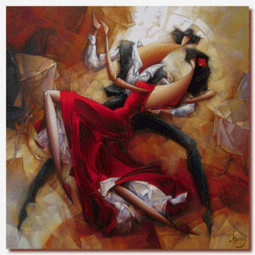 Танец - картина, художник, nathan brutsky - предпросмотр