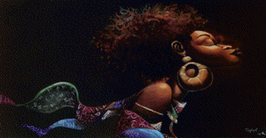 Негритянка - картина, художник фрэнк морисон - предпросмотр