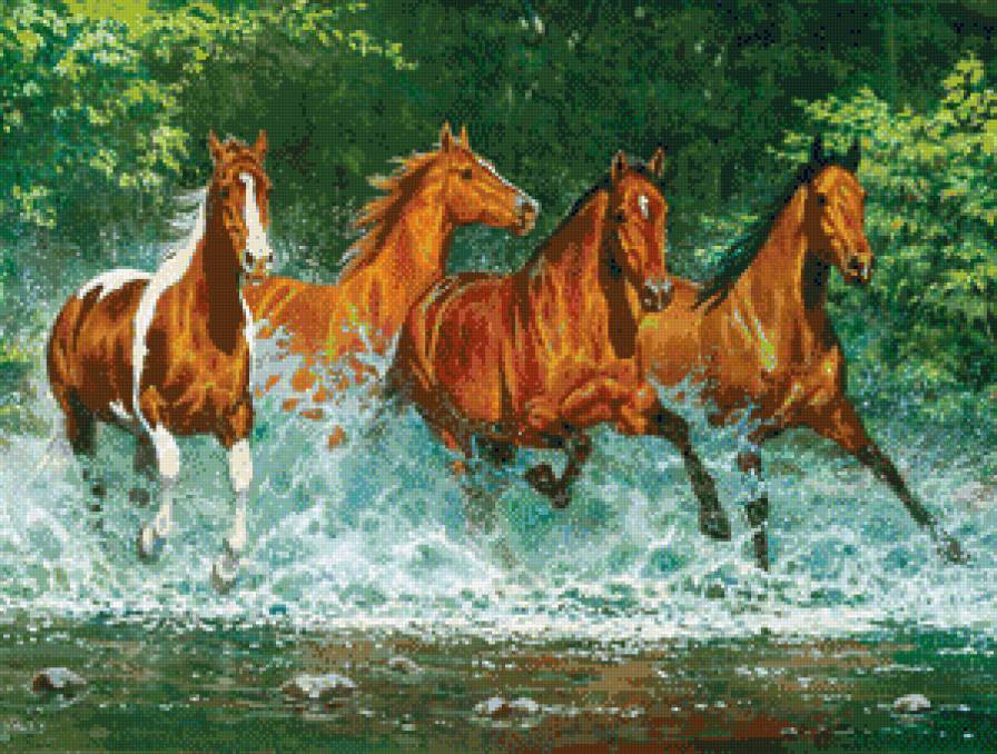 бегущие - лошади - предпросмотр