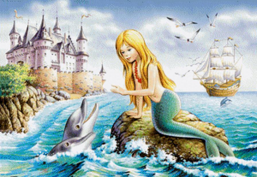 Девочка Русалочка - сказка, русалка - предпросмотр