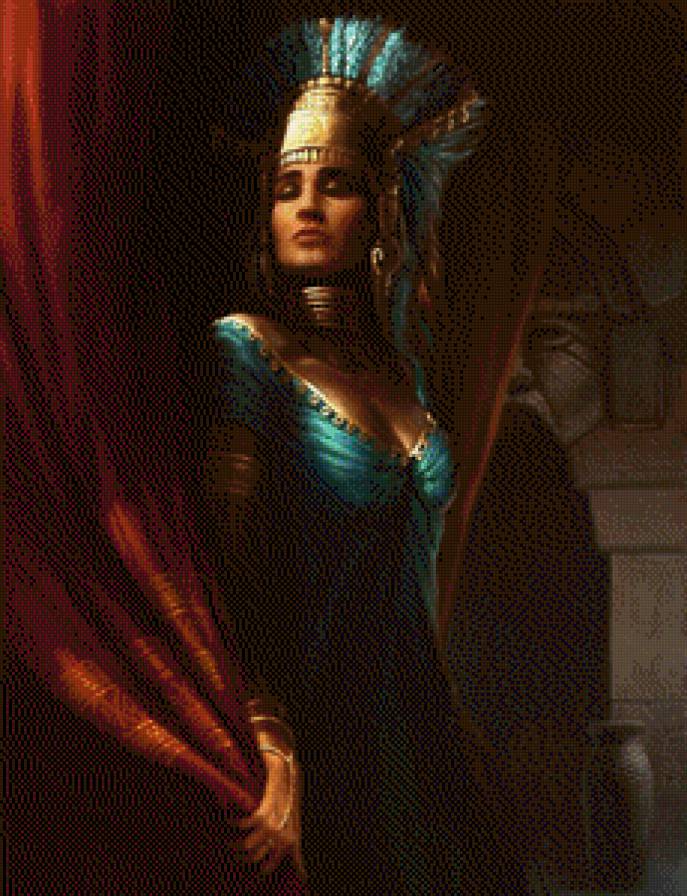 №566935 - перо, царица, девушка - предпросмотр