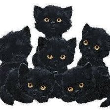 Схема вышивки «Черненькие»