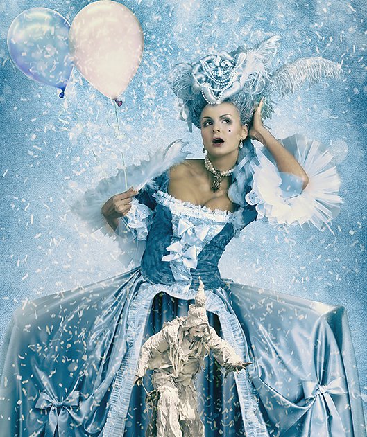 Circus - шарик, платье, кукла, цирк, девушка - оригинал