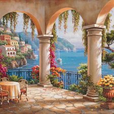 Схема вышивки «Пейзаж»