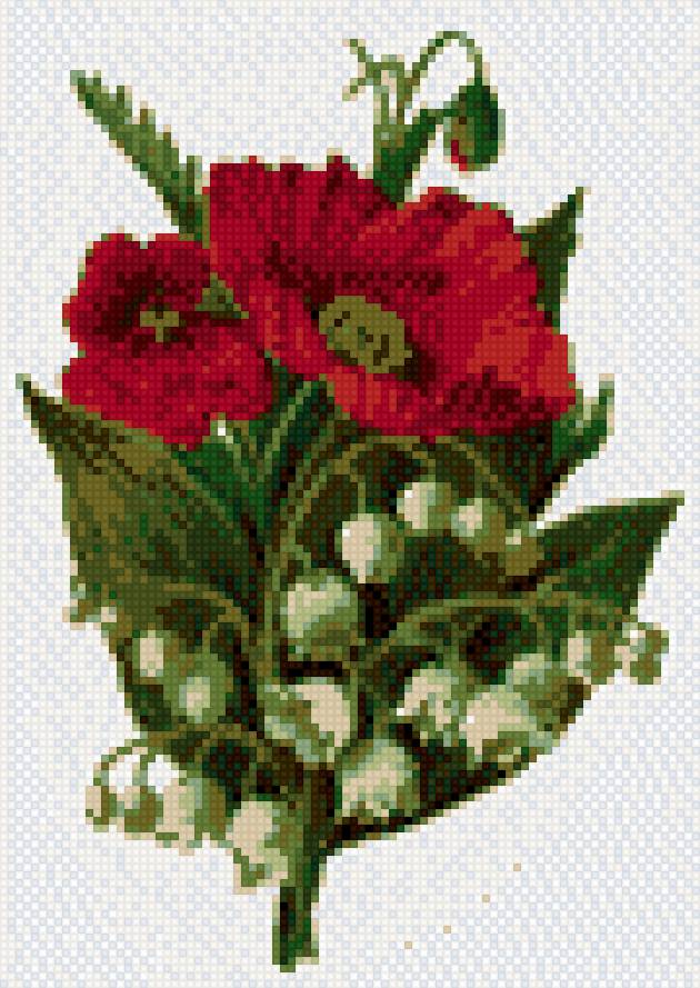 маки и ландыши - предпросмотр