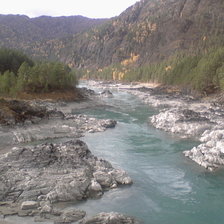 Схема вышивки «река Катунь»