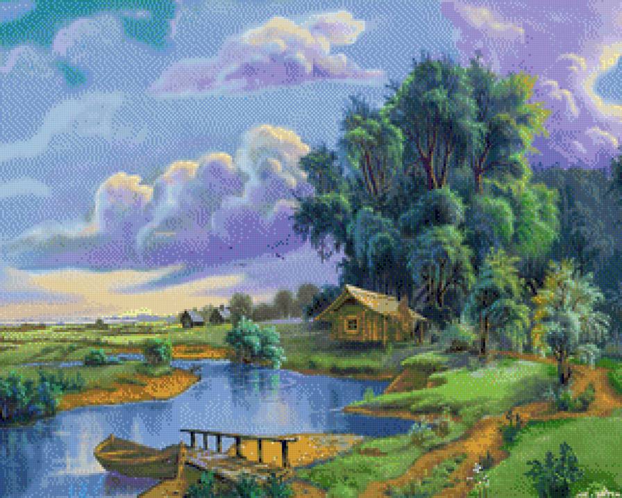 Вечер - пейзаж - предпросмотр