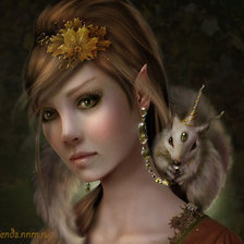 Схема вышивки «лесная фея»