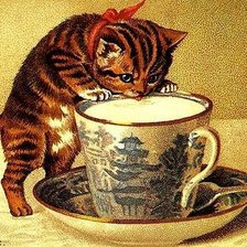 Схема вышивки «котенок»