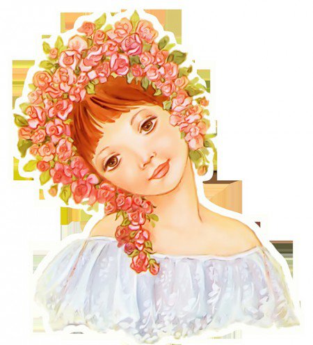 русская красавица - образ, она, девушка, цветы, красота, женщина, венок - оригинал