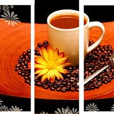 Схема вышивки «кофе»