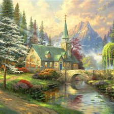 Схема вышивки «Мосток»