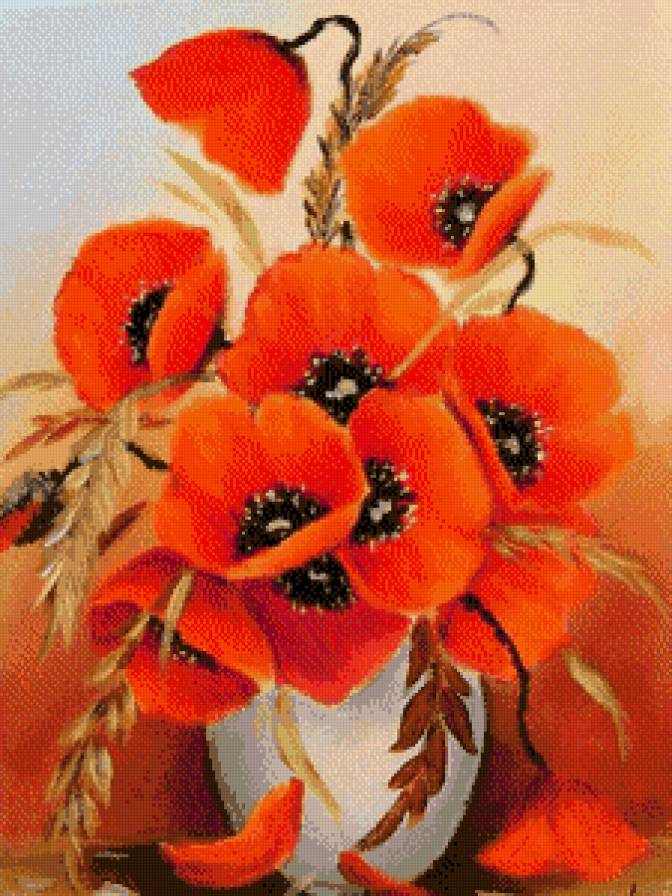 букет - картина цветы - предпросмотр