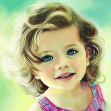 Девочка с голубыми глазами