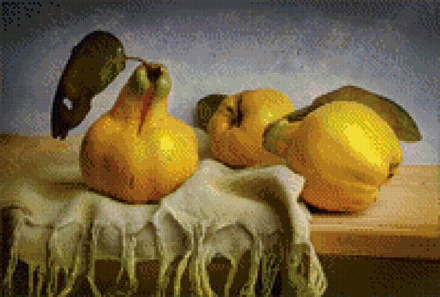 айва - натюрморт, фрукты - предпросмотр