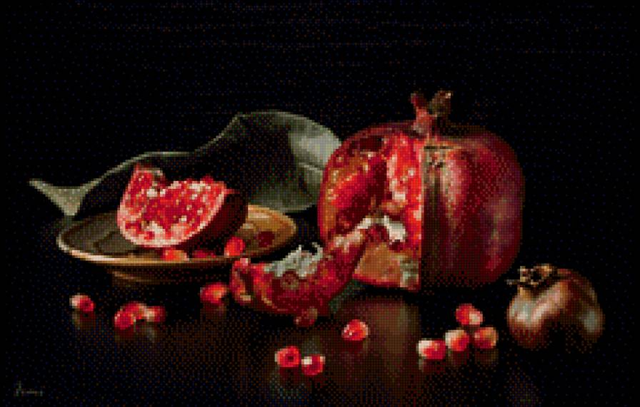 №568673 - натюрморт, гранат - предпросмотр