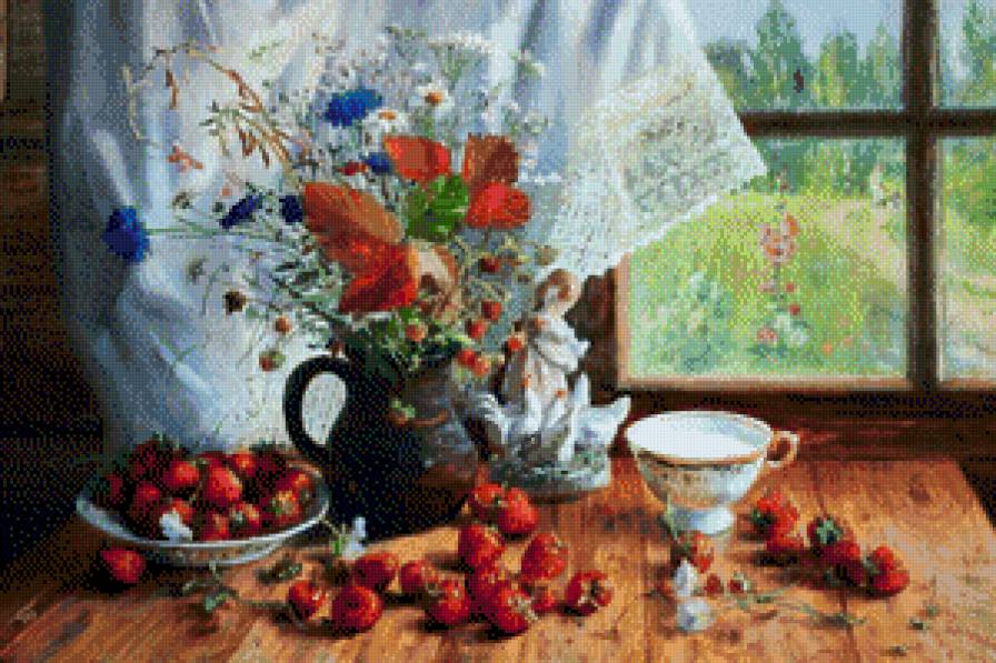 Wladimir Żdanow-Lato na stole - ziwopis, naturmort - предпросмотр