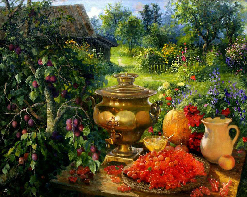 Wladimie Żdanow-Lato na daczy - ziwopis, naturmort - оригинал
