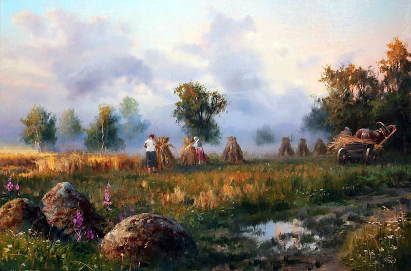 Wladimir Żdanow-Wieczor - pejzaz, natura, ziwopis - оригинал