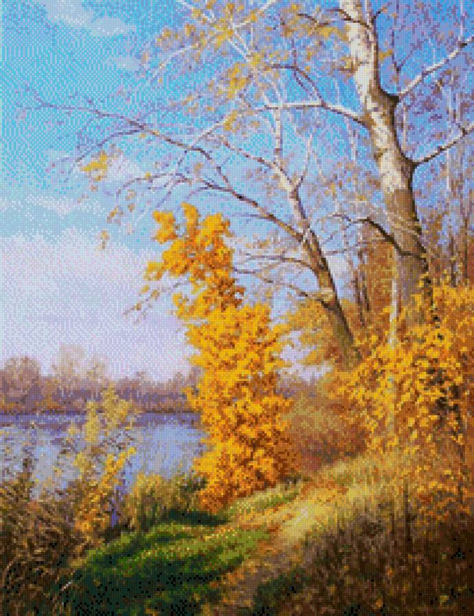 Gennadij Kiriczenko-Jesien - pejzaz, las, ziwopis - предпросмотр