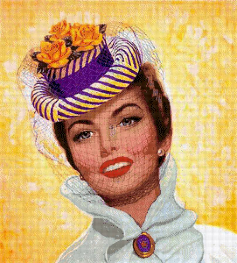 девушка ретро - девушки - предпросмотр