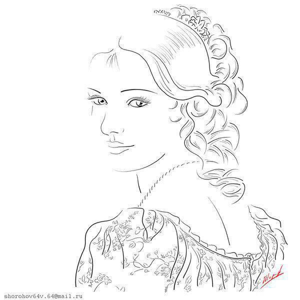 силуэт - девушки - оригинал