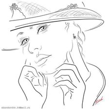 Схема вышивки «силуэт»