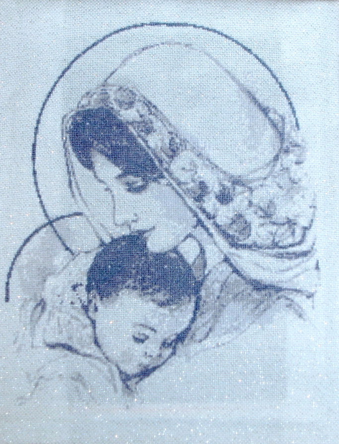 Мать с младенцем - мать с младнцем, монохром, дети - оригинал